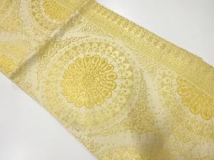 アンティーク　川島織物製　華紋模様織出し袋帯（材料）